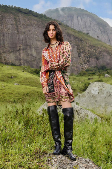 Winter Garden Mix Mini Dress-Dresses-Farm Rio-Debs Boutique